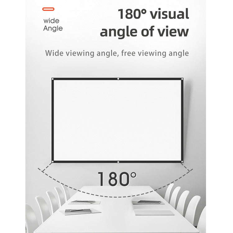 Simple Folding High Density Polyester Projector Film Curtain, Size:84 inch (4:3) Projection Area:...