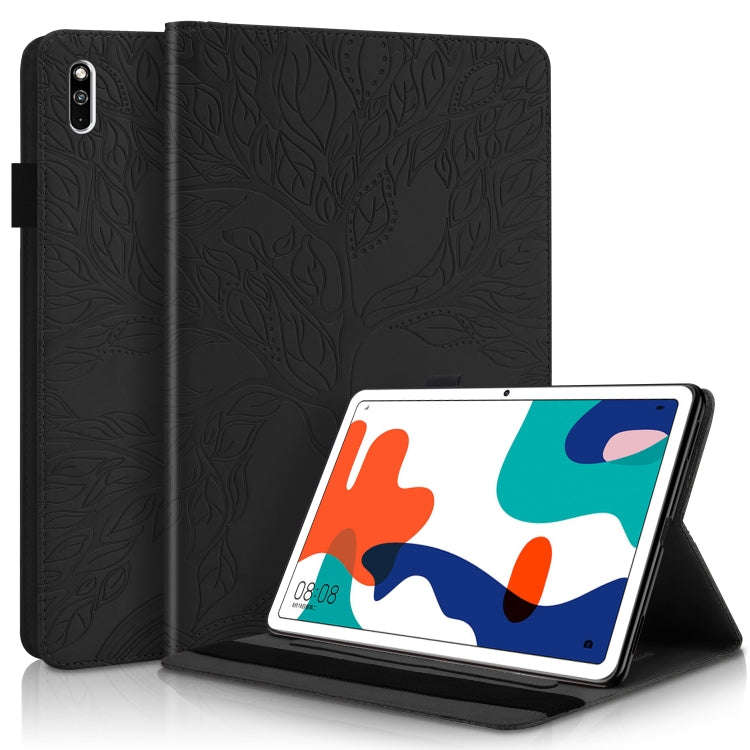 For Huawei MatePad 10.4 inch Life Tree Series Horizontal Flip Leather Case with Holder & Card Slo...