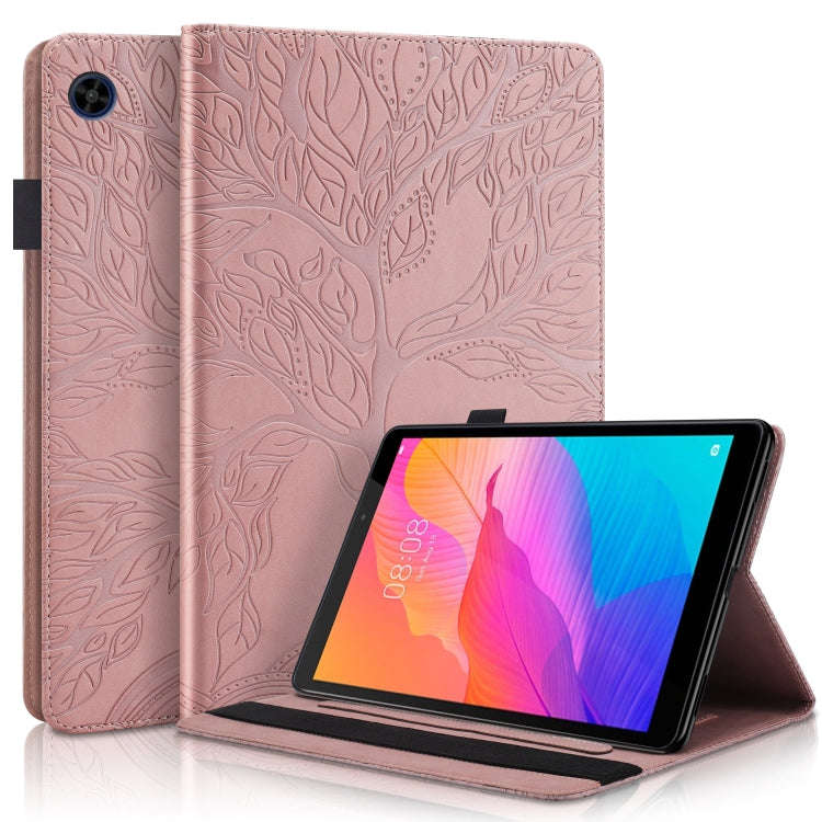 For Huawei MatePad T8 8 inch Life Tree Series Horizontal Flip Leather Case with Holder & Card Slo...