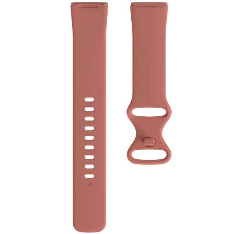 For Fitbit Versa 3 / Sense Silicone Watch Band, Size: S(Pink)
