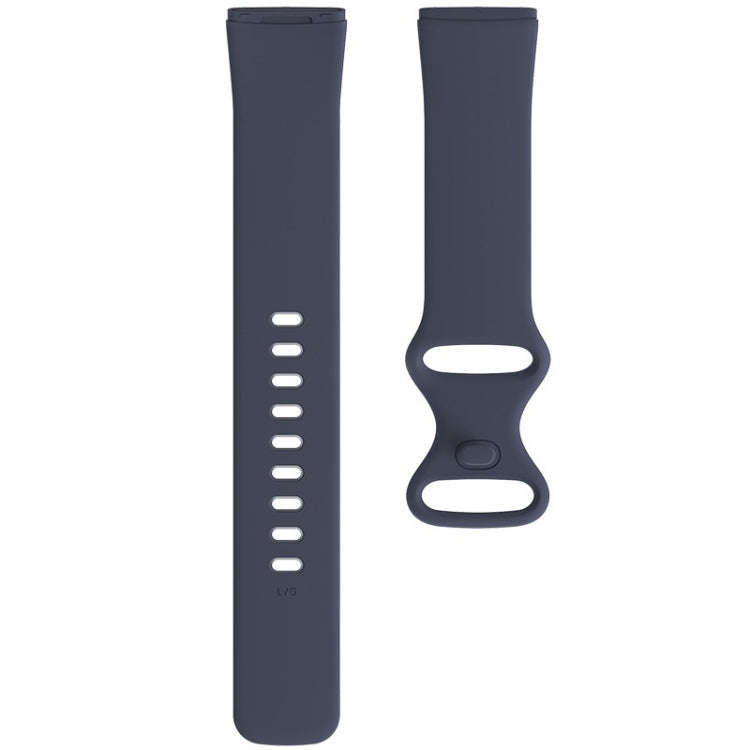 For Fitbit Versa 3 / Sense Silicone Watch Band, Size: S(Blue Grey)