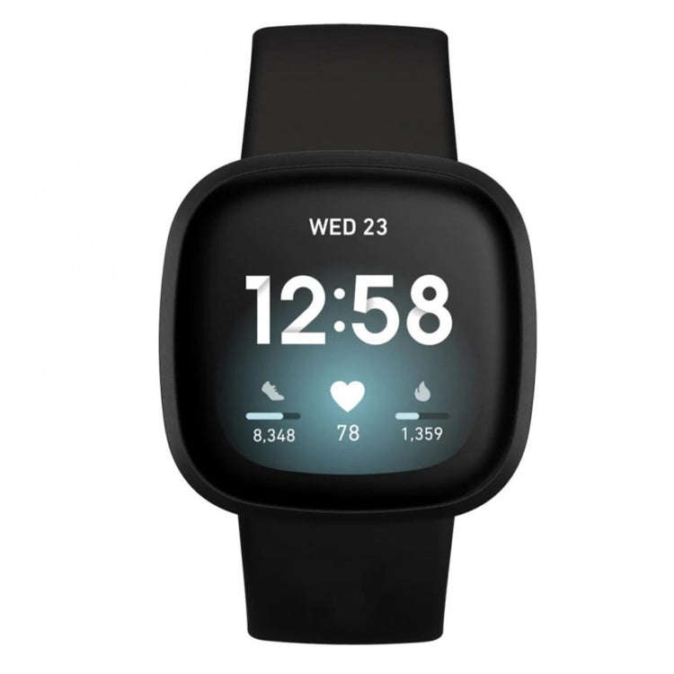 For Fitbit Versa 3 / Sense Silicone Watch Band, Size: S(Apricot)