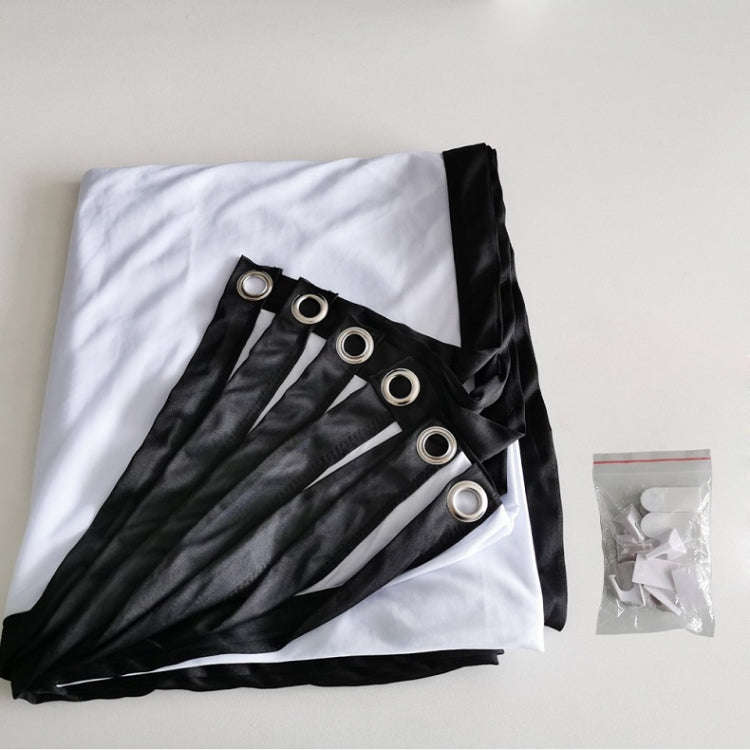 Simple Folding Thin Polyester Projector Film Curtain, Size:84 inch (4:3) Projection Area: 172x125cm
