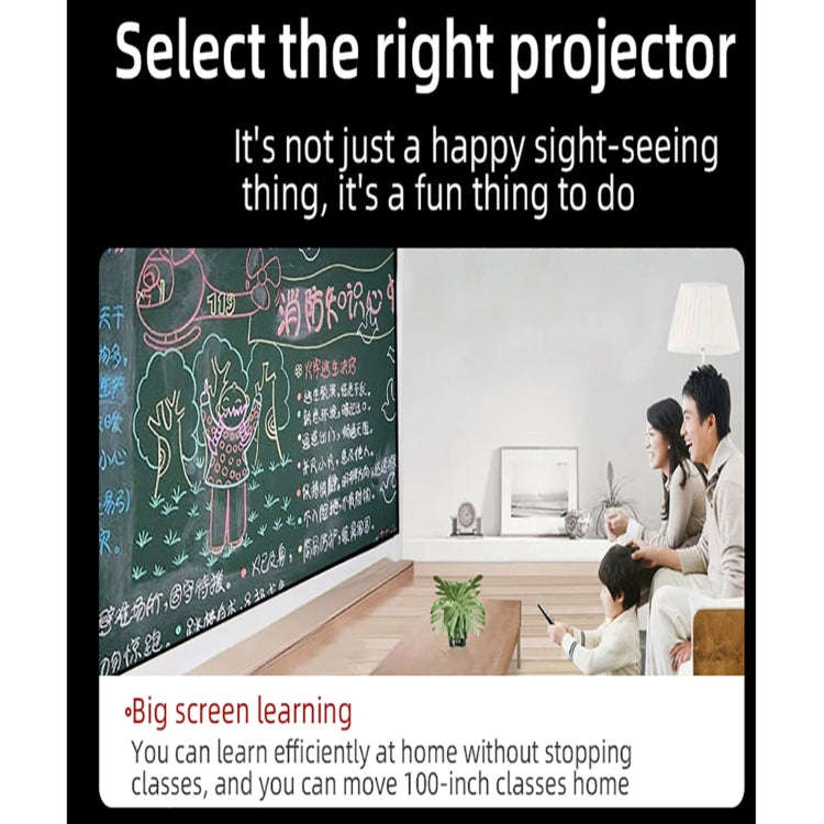 YG620 1920x1080P 2800 Lumens Portable Home Theater LED HD Digital Projector