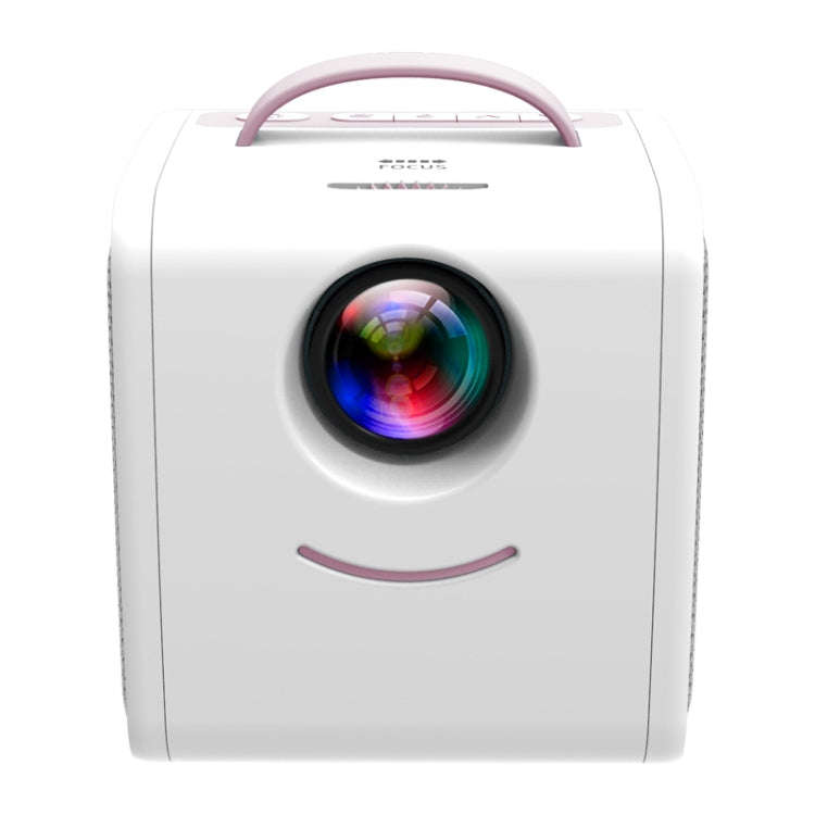 Q2 LED 1080P Mini Portable Projector Children Projector, Plug Type:AU Plug(Pink White)