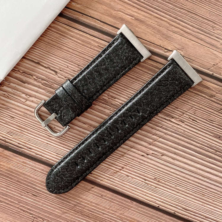 For OPPO Watch 41mm Shell Texture Watch Band(Black)