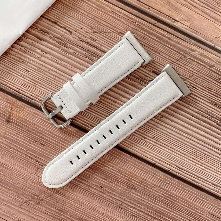 For OPPO Watch 41mm Shell Texture Watch Band(White)