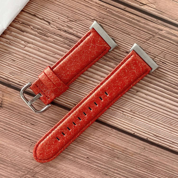 For OPPO Watch 41mm Shell Texture Watch Band(Red)