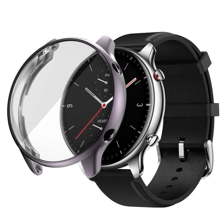 For Amazfit GTR 2 TPU Electroplating Protective Case Cover(Grey)