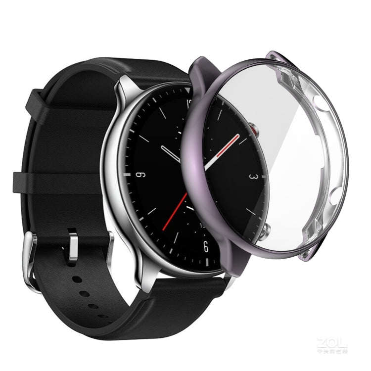 For Amazfit GTR 2 TPU Electroplating Protective Case Cover(Grey)