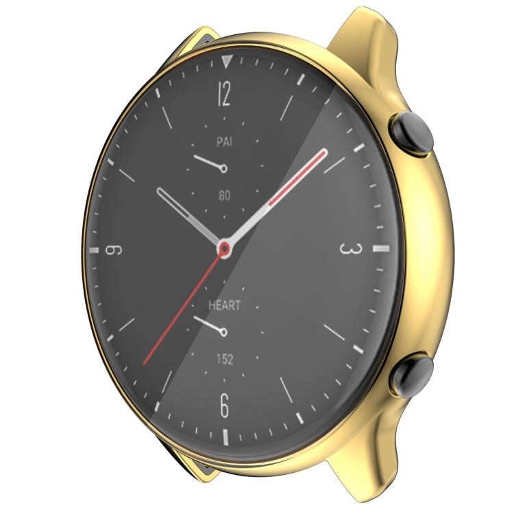 For Amazfit GTR 2 TPU Electroplating Protective Case Cover(Gold)