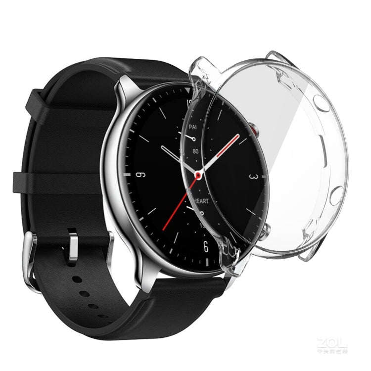 For Amazfit GTR 2 TPU Electroplating Protective Case Cover(Transparent)