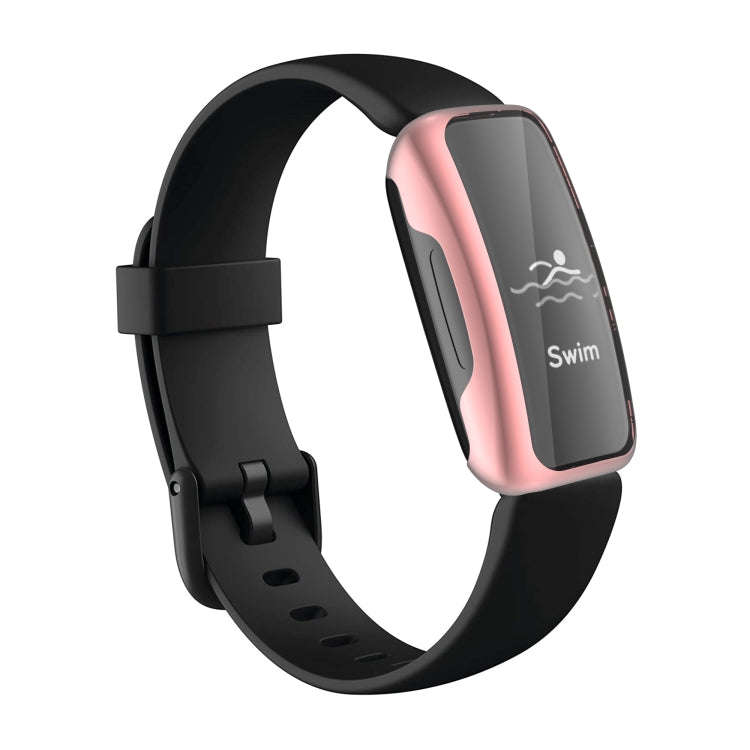 For Fitbit Inspire 2 TPU Electroplating Protective Case Cover(Pink)