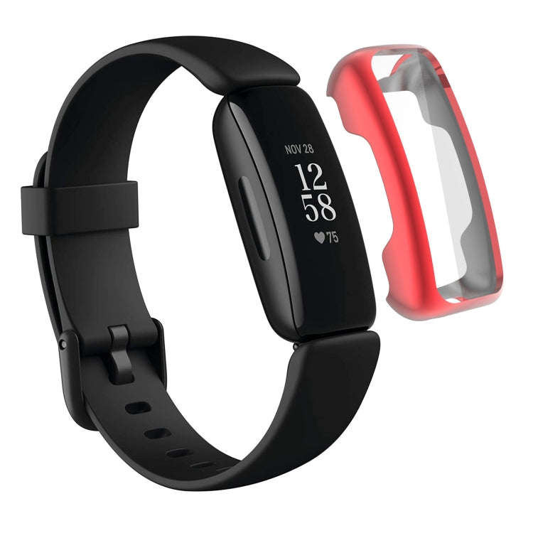 For Fitbit Inspire 2 TPU Electroplating Protective Case Cover(Red)