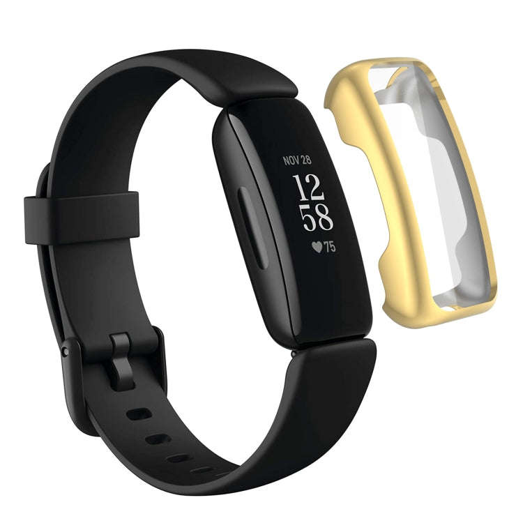 For Fitbit Inspire 2 TPU Electroplating Protective Case Cover(Gold)