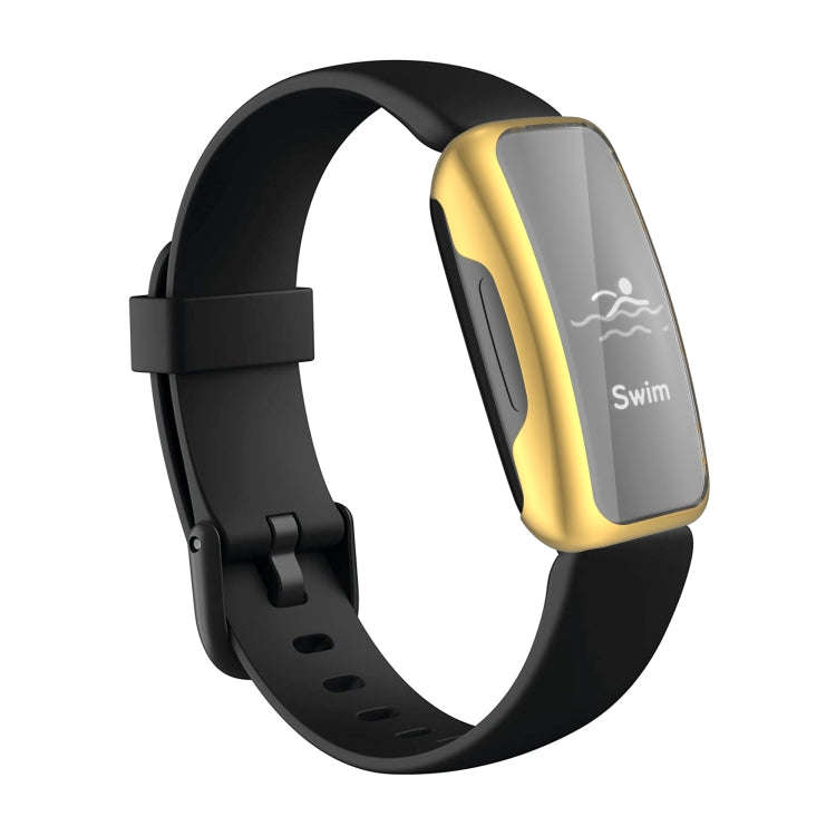 For Fitbit Inspire 2 TPU Electroplating Protective Case Cover(Gold)