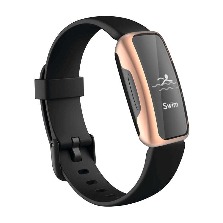 For Fitbit Inspire 2 TPU Electroplating Protective Case Cover(Rose Gold)