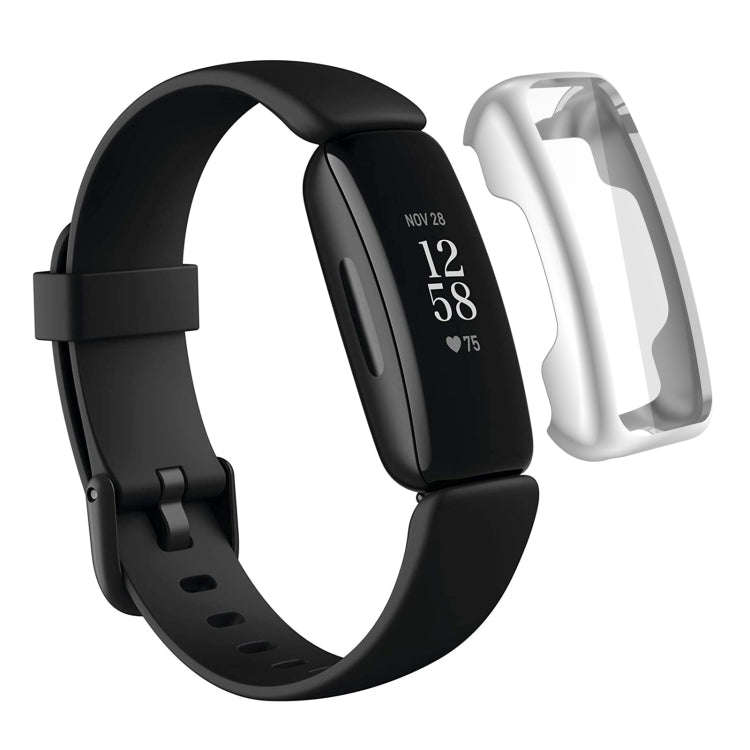 For Fitbit Inspire 2 TPU Electroplating Protective Case Cover(Silver)