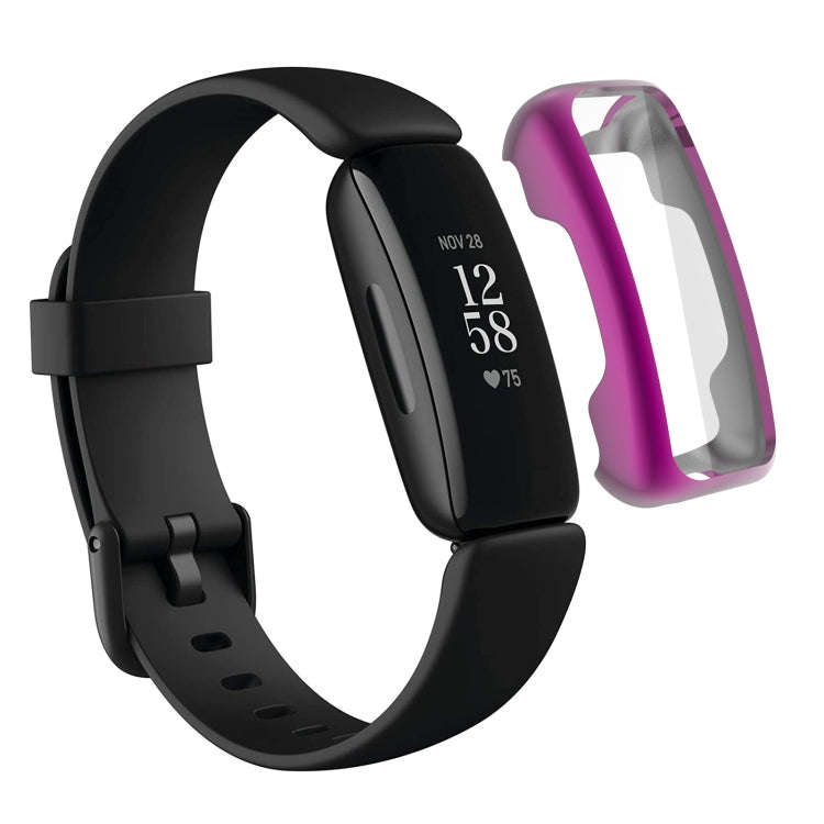 For Fitbit Inspire 2 TPU Electroplating Protective Case Cover(Purple)