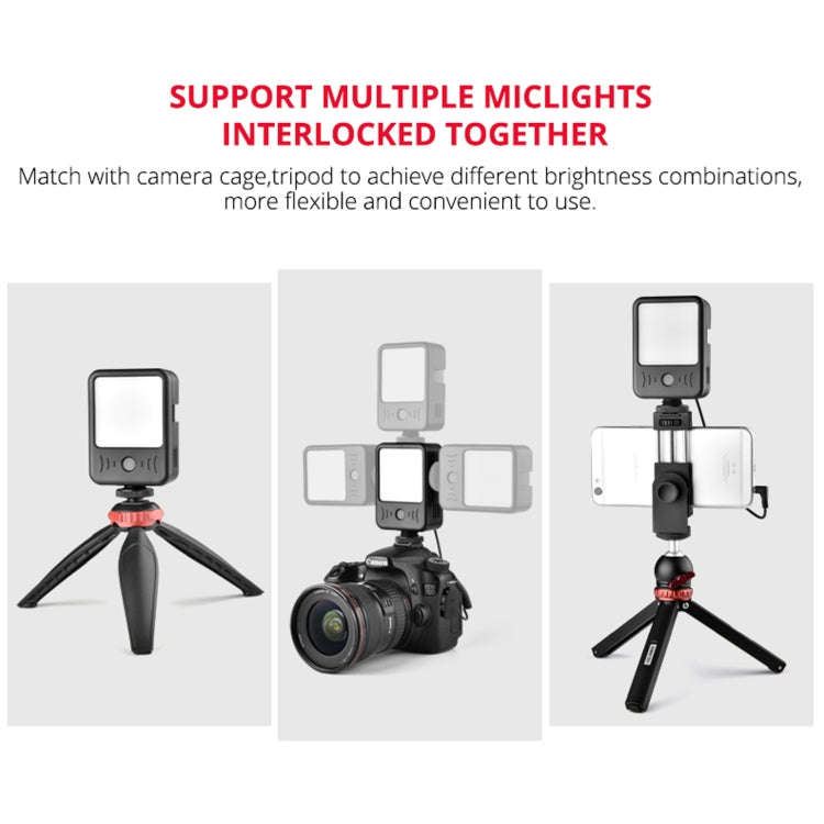 YELANGU LED02 Live Broadcast Micro Film Reporter Interview Recording Microphone Light