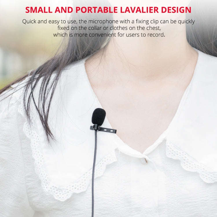 YELANGU MY2-C Type-C Interface Live Broadcast Interview Mobile Phone Single Clip Lavalier Microph...