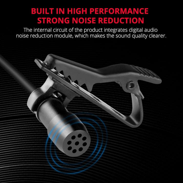 YELANGU MY3 Type-C Interface Live Broadcast Interview Mobile Phone Double Clip Lavalier Microphon...