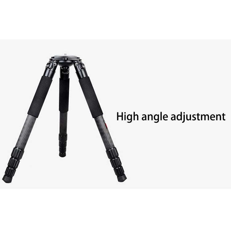 BEXIN ST364C Rugged Camcorder Photographic Carbon Fiber Big Tripod, Max Tube: 36mm