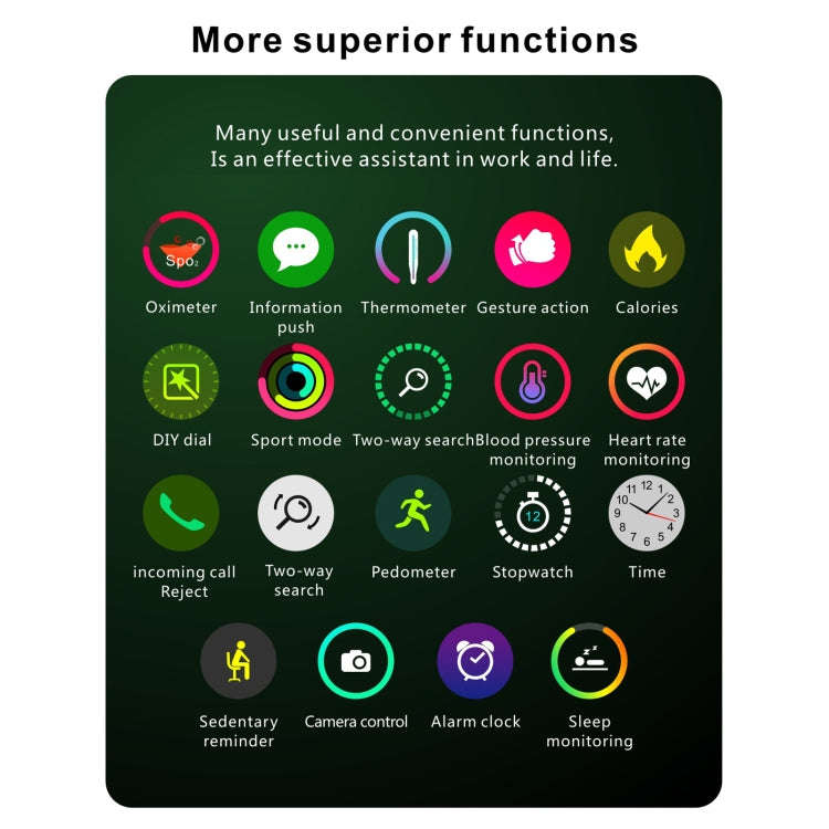 Q9T 1.3 inch TFT Touch Screen Dual-mode Bluetooth Smart Watch, Support Body Temperature Detection...
