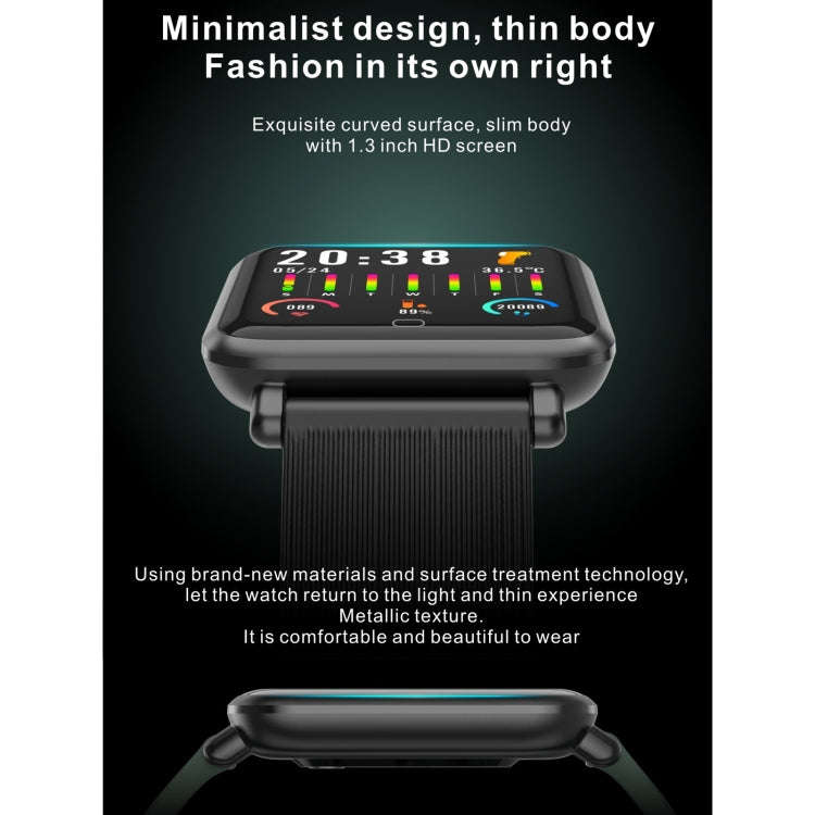Q9T 1.3 inch TFT Touch Screen Dual-mode Bluetooth Smart Watch, Support Body Temperature Detection...