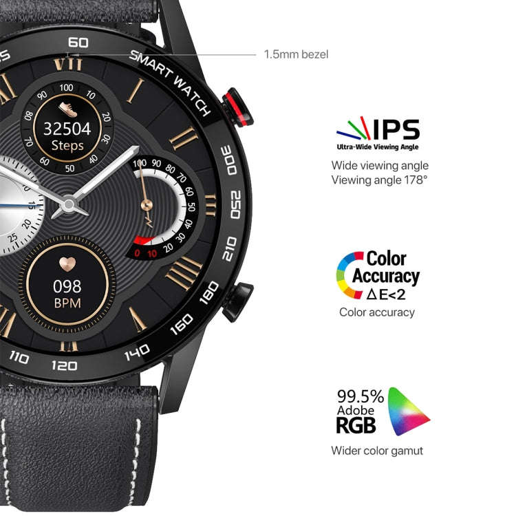 1.3 inch Touch Screen Dual-mode Bluetooth Smart Watch, Support Sleep Monitor / Heart Rate Monitor...