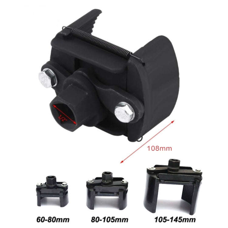 105-145mm Universal Cast Steel Adjustable 2 Jaw Oil Filter Wrench Fuel Remover Removal Tool Two-c...