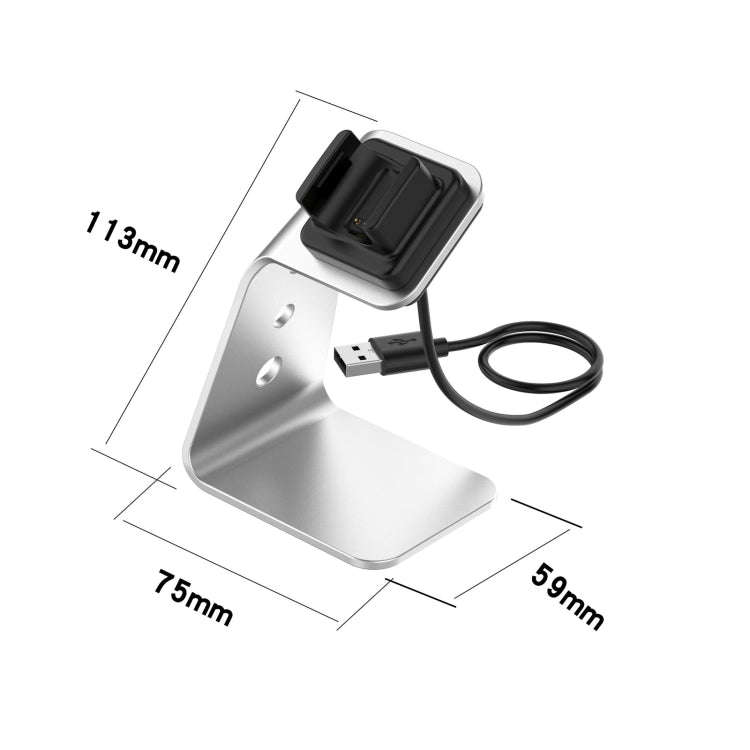 For Fitbit Charge 4 / 3 / 3 SE Universal Aluminum Alloy Charger Holder with Chip Protection, Supp...