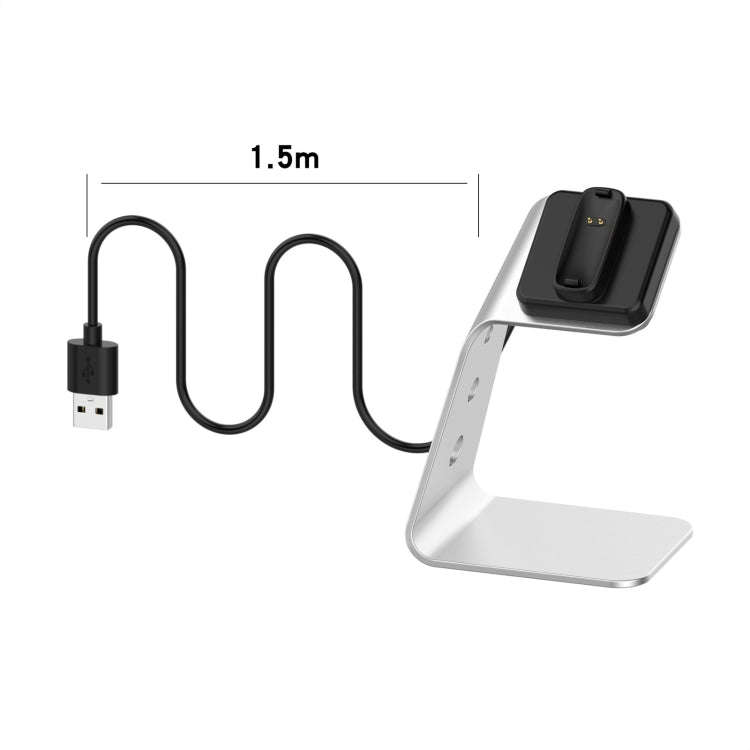 For Fitbit Inspire 2 Aluminum Alloy Charger Holder with Chip Protection, Support Fast Charging(Si...