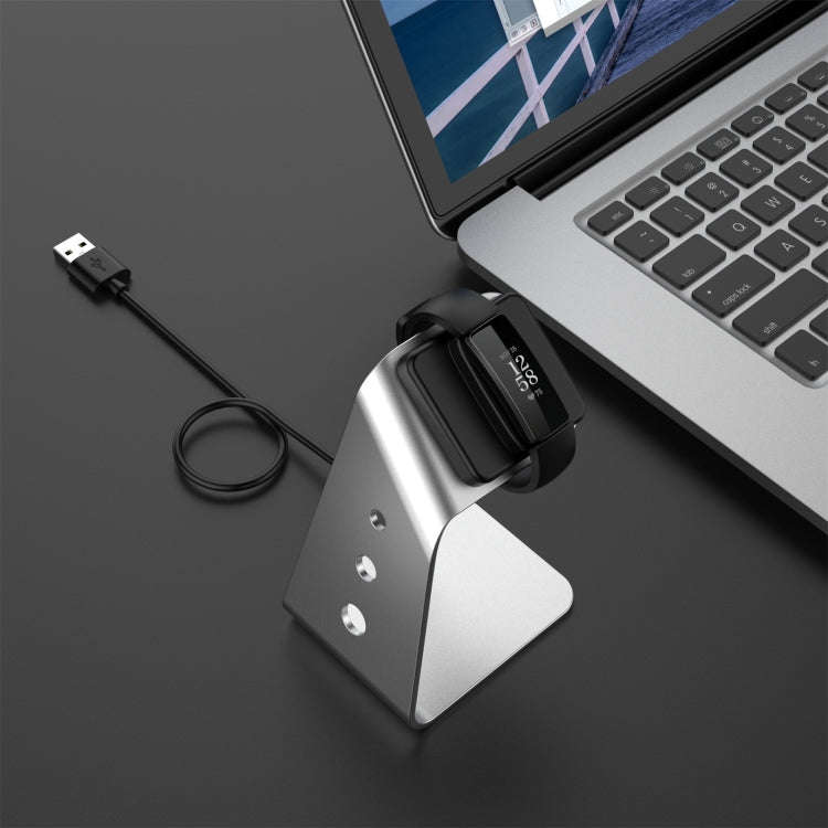 For Fitbit Inspire 2 Aluminum Alloy Charger Holder with Chip Protection, Support Fast Charging(Si...