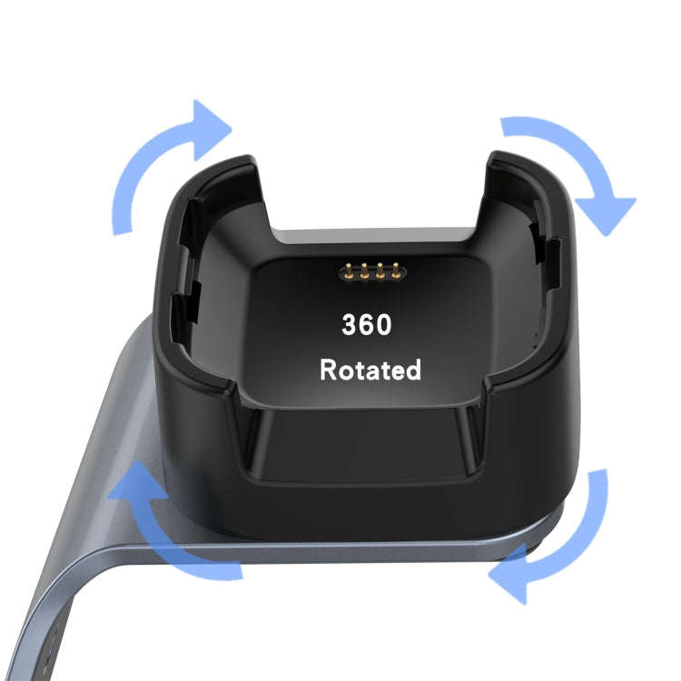 For Fitbit Versa / Versa Lite / Versa SE Universal Aluminum Alloy Charger Holder with Chip Protec...