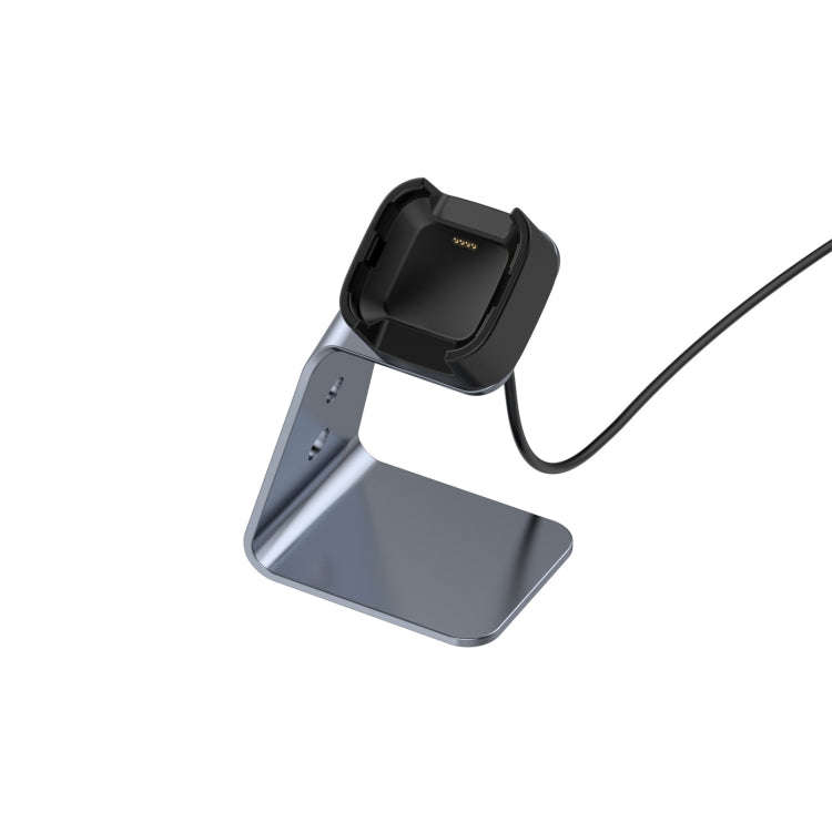 For Fitbit Versa 2 Universal Aluminum Alloy Charger Holder(Grey)
