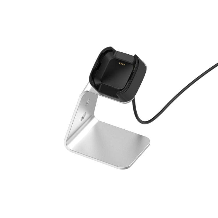 For Fitbit Versa 2 Universal Aluminum Alloy Charger Holder(Silver)