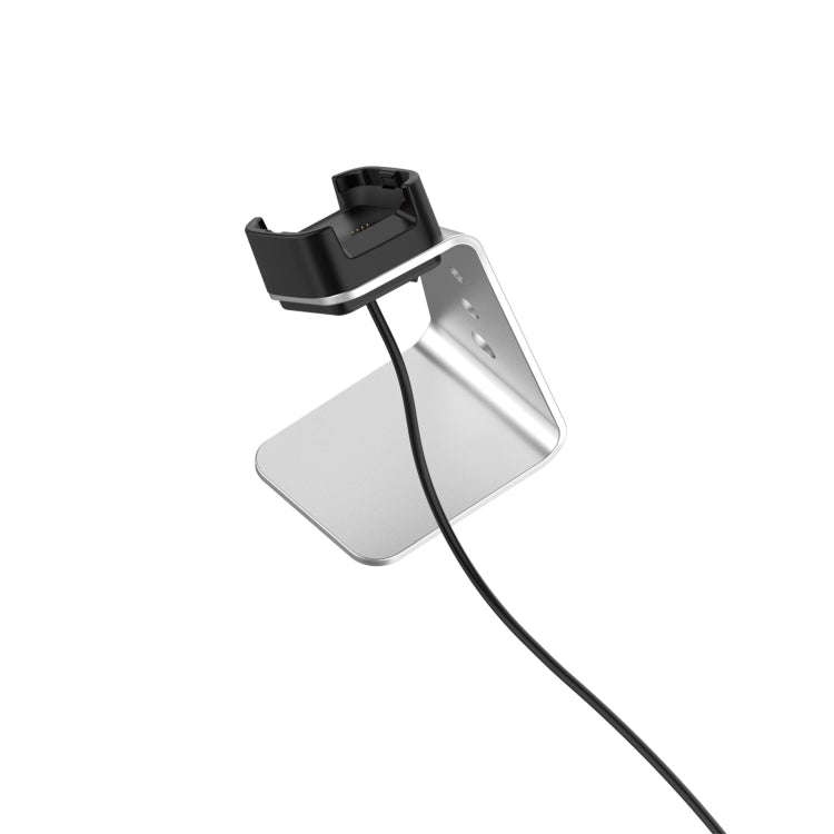 For Fitbit Versa 2 Universal Aluminum Alloy Charger Holder(Silver)