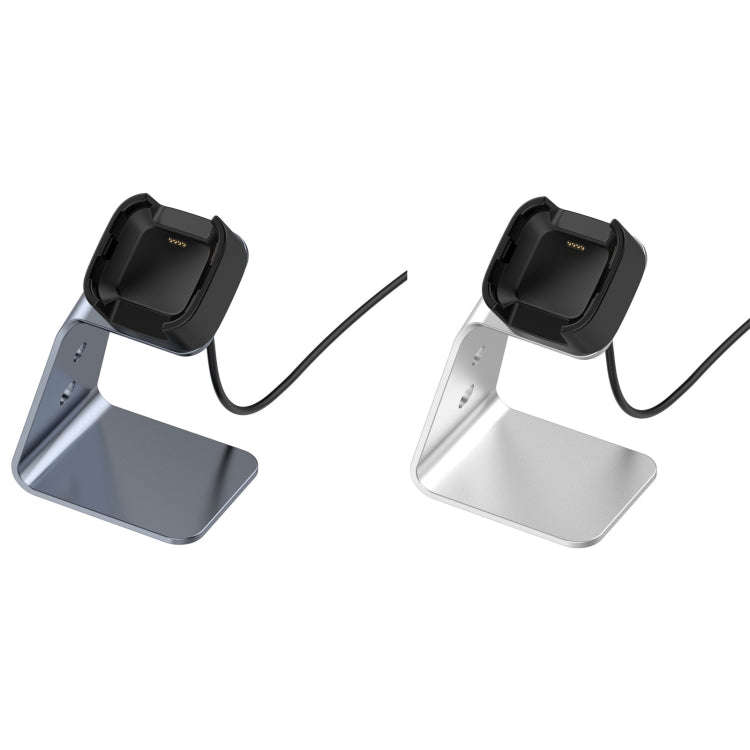 For Fitbit Versa 2 Universal Aluminum Alloy Charger Holder(Grey)