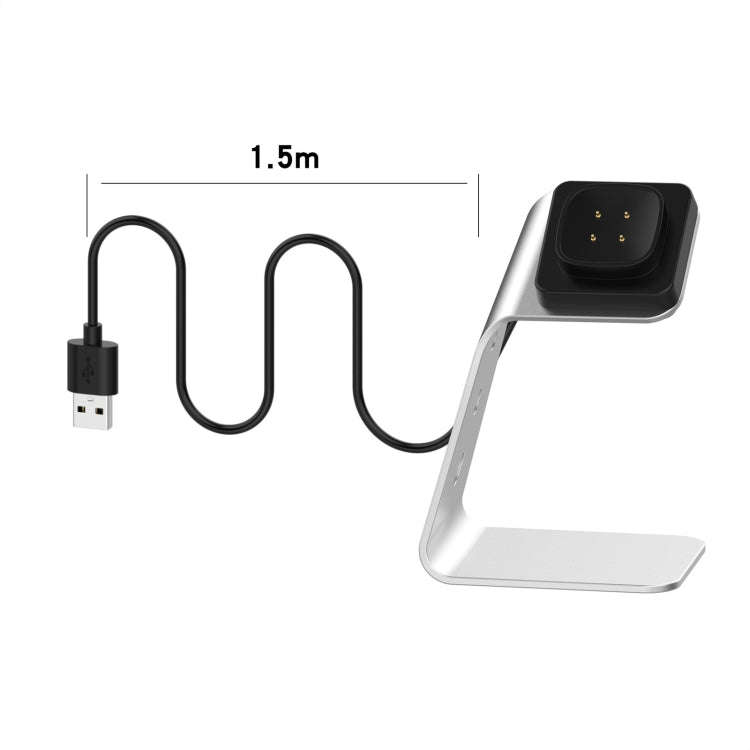 For Fitbit Versa 3 / Fitbit Sence Aluminum Alloy Charger Holder with Chip Protection, Support Fas...