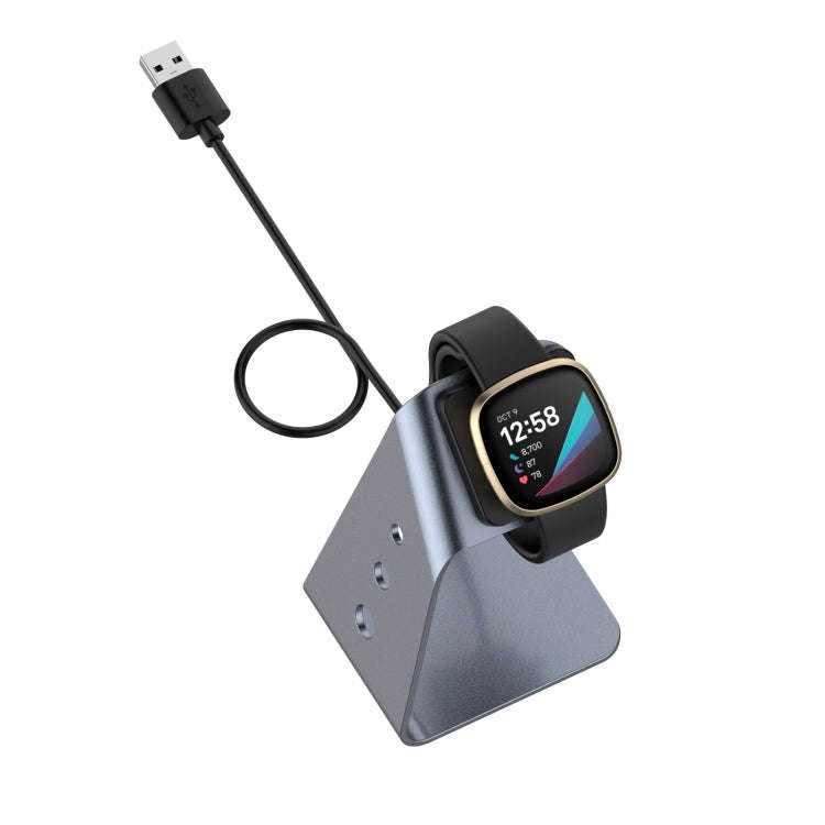 For Fitbit Versa 3 / Fitbit Sence Aluminum Alloy Charger Holder with Chip Protection, Support Fas...