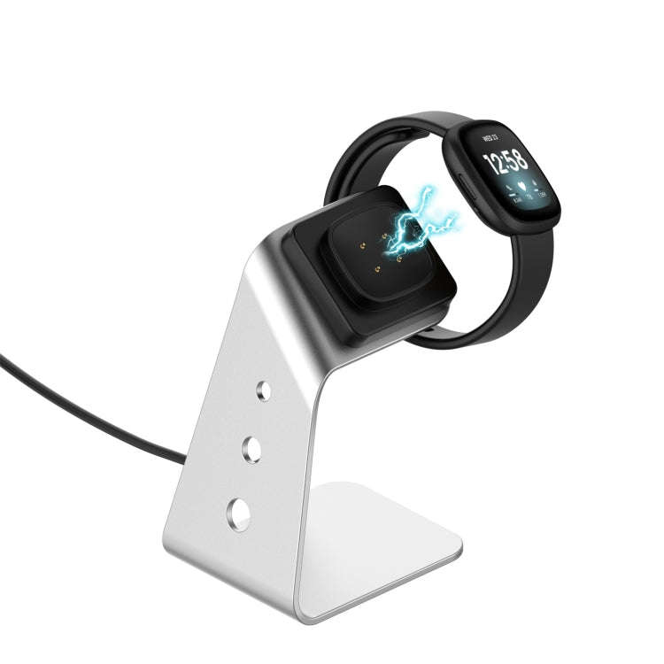 For Fitbit Versa 3 / Fitbit Sence Aluminum Alloy Charger Holder with Chip Protection, Support Fas...
