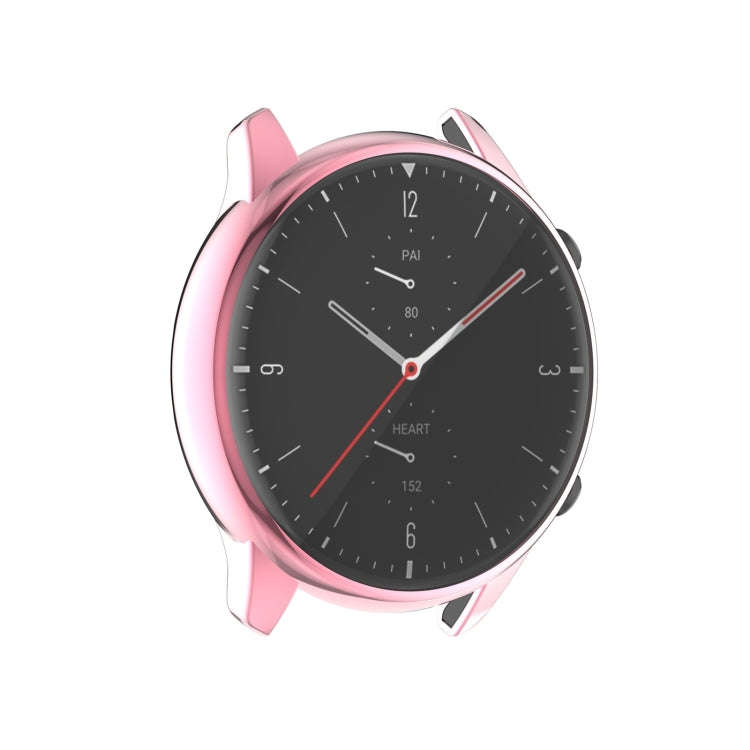 For Amazfit GTR 2 A1951 Full Coverage TPU Electroplating Protective Case Cover(Pink)