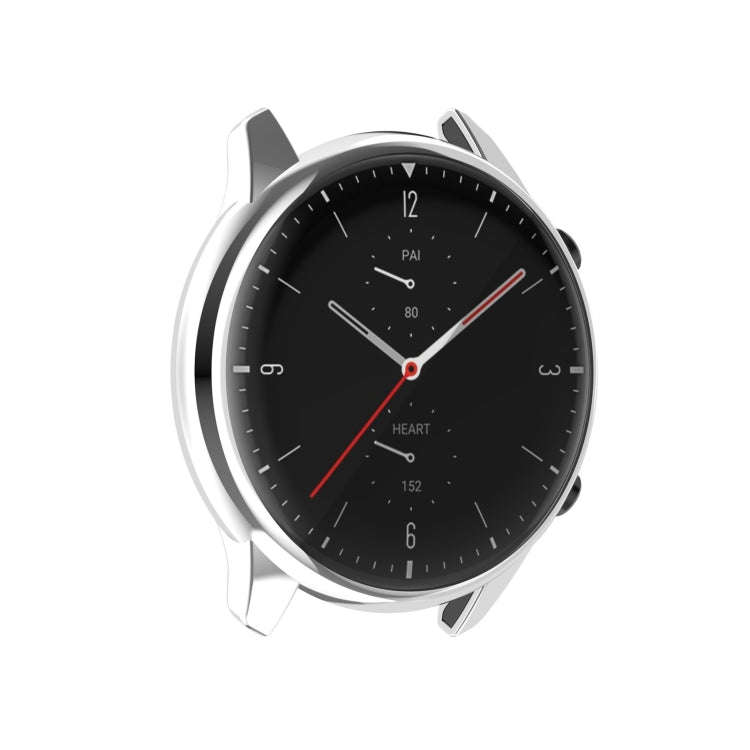 For Amazfit GTR 2 A1951 Full Coverage TPU Electroplating Protective Case Cover(Silver)