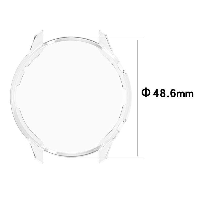 For Amazfit GTR 2 A1951 Full Coverage TPU Electroplating Protective Case Cover(Transparent)