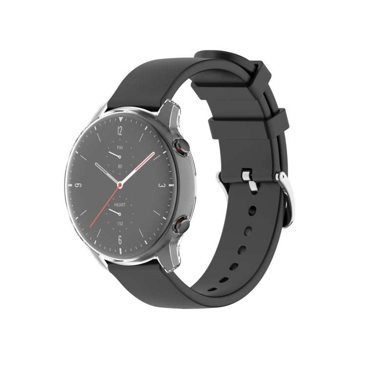 For Amazfit GTR 2 A1951 Full Coverage TPU Electroplating Protective Case Cover(Transparent)