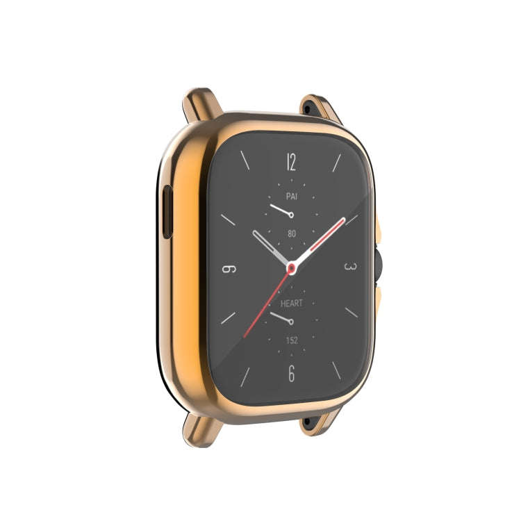 For Amazfit GTS 2 A1968 Full Coverage TPU Protective Case Cover(Rose Gold)