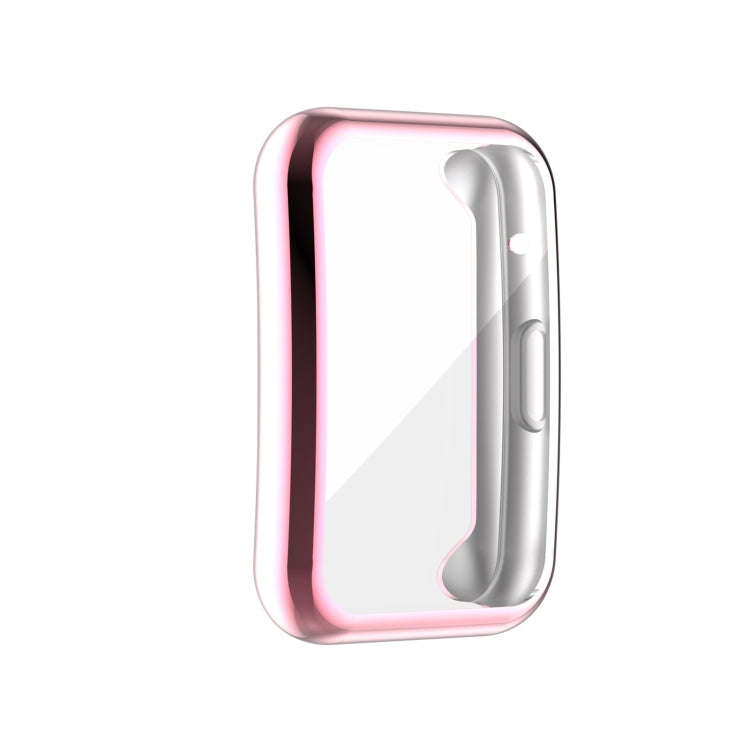 For Huawei Watch Fit Full Coverage TPU Protective Case Cover(Pink)
