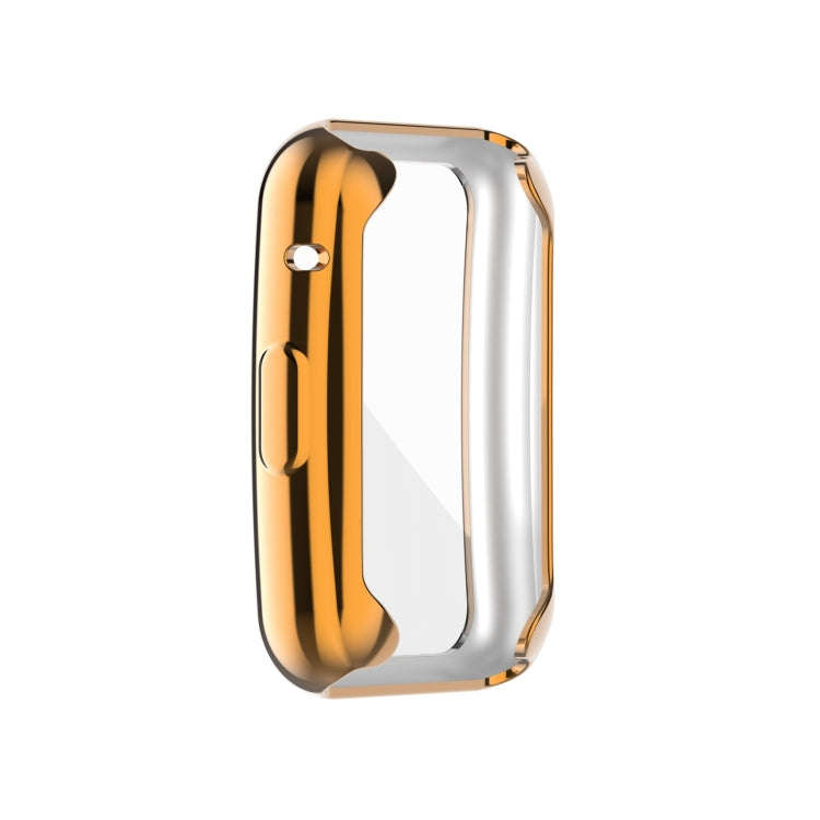 For Huawei Watch Fit Full Coverage TPU Protective Case Cover(Rose Gold)