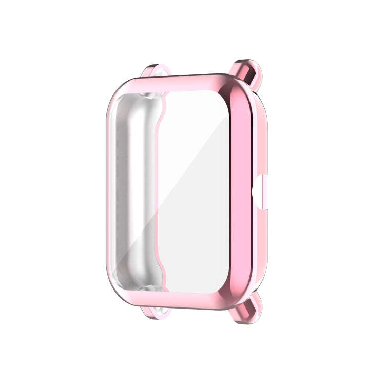 For Amazfit Pop Full Coverage TPU Protective Case Cover(Pink)